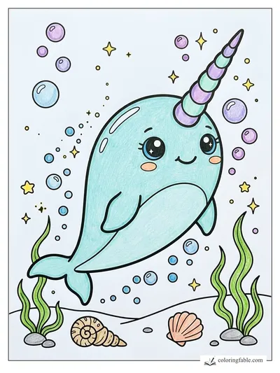Colored example of this coloring page