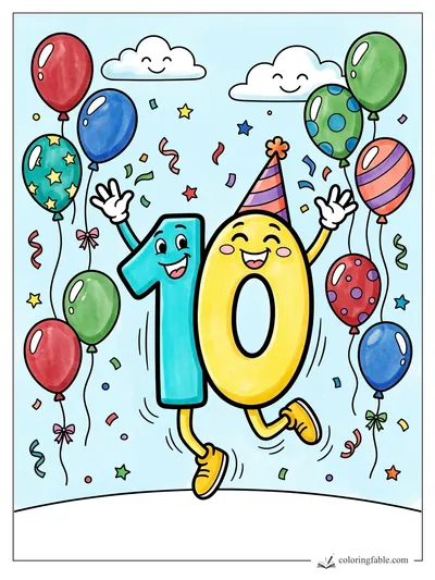 Colored example of this coloring page