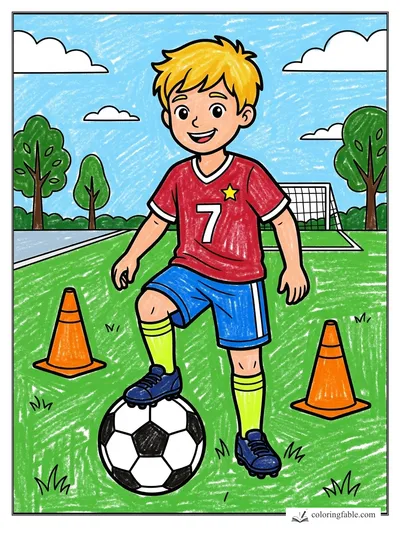 Colored example of this coloring page