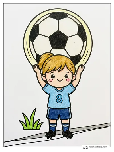 Colored example of this coloring page