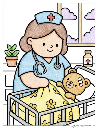Colored example of this coloring page
