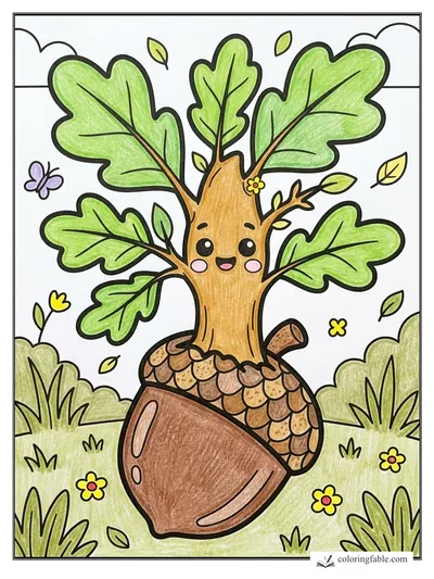 Colored example of this coloring page