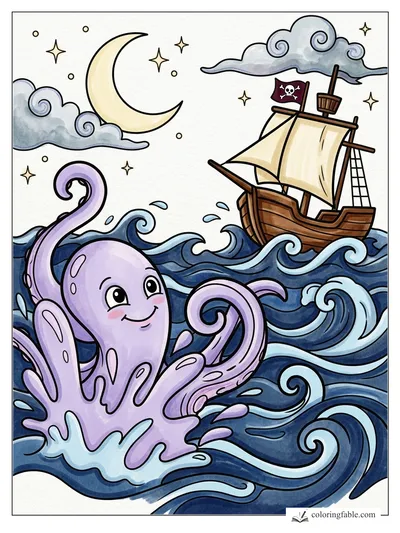 Colored example of this coloring page