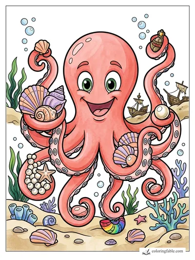 Colored example of this coloring page