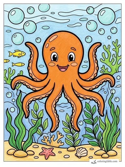 Colored example of this coloring page