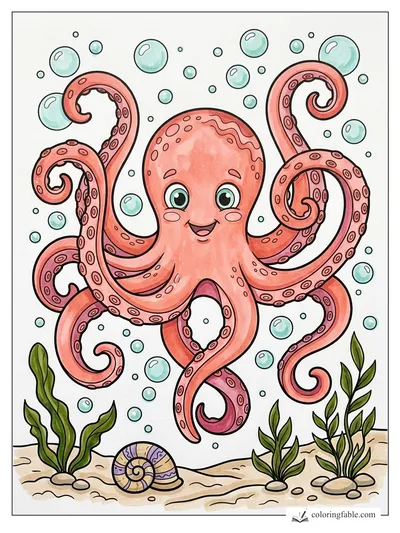 Colored example of this coloring page