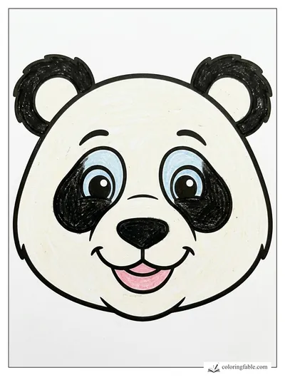 Colored example of this coloring page