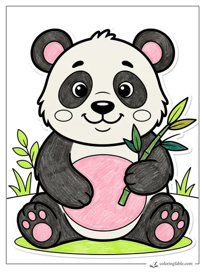Colored example of this coloring page