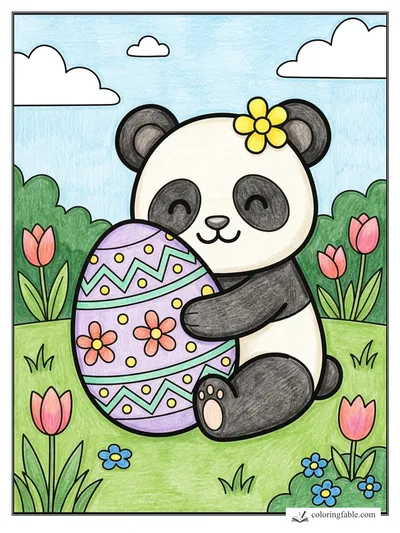 Colored example of this coloring page