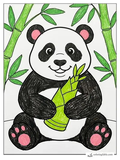 Colored example of this coloring page