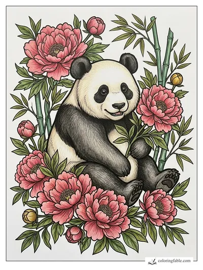 Colored example of this coloring page