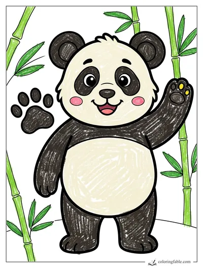 Colored example of this coloring page