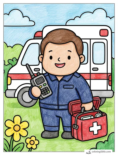 Colored example of this coloring page