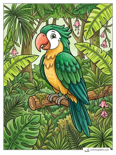 Colored example of this coloring page