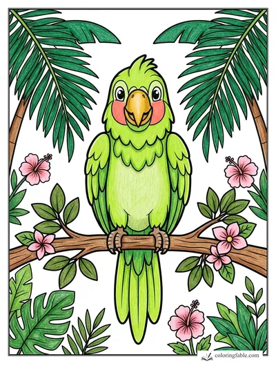 Colored example of this coloring page