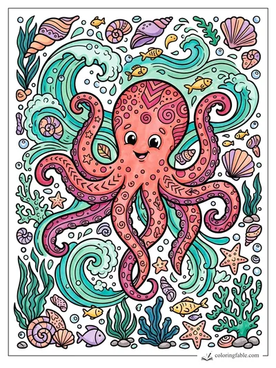 Colored example of this coloring page