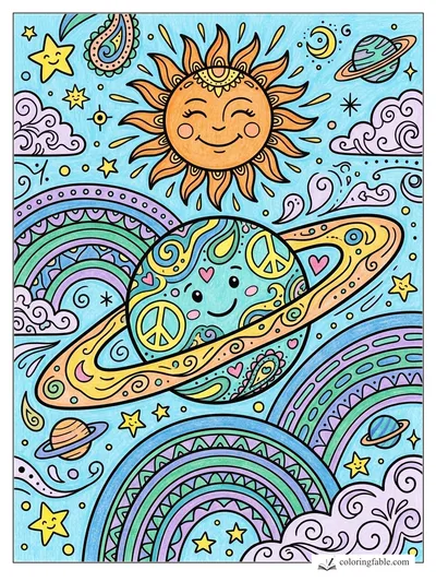 Colored example of this coloring page