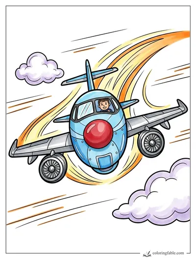 Colored example of this coloring page
