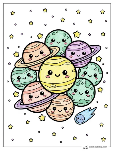 Colored example of this coloring page