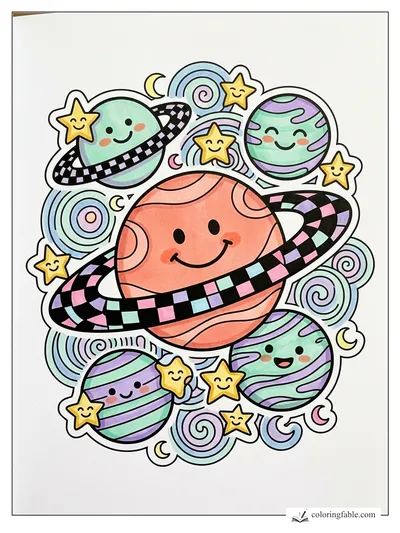 Colored example of this coloring page