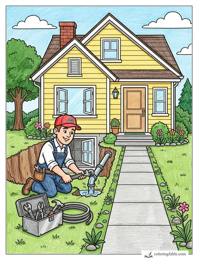 Colored example of this coloring page