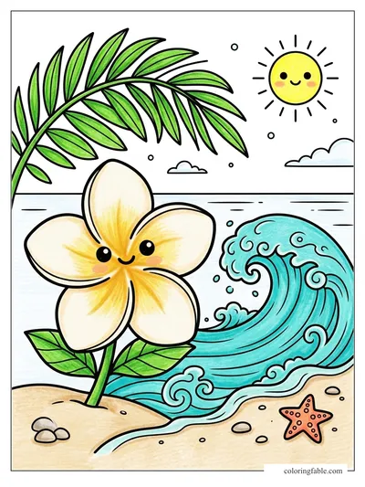 Colored example of this coloring page
