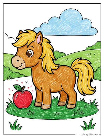 Colored example of this coloring page