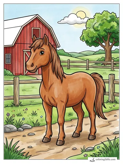 Colored example of this coloring page