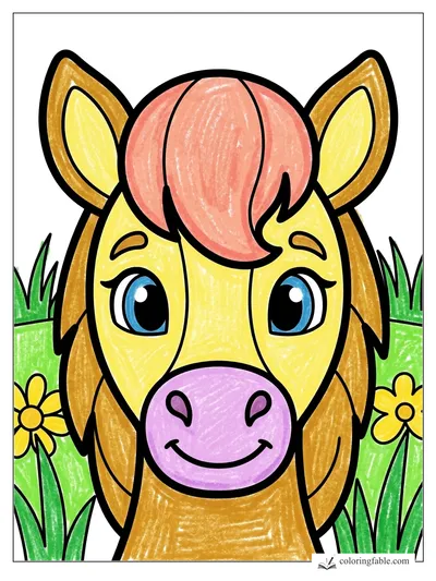 Colored example of this coloring page
