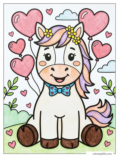Colored example of this coloring page