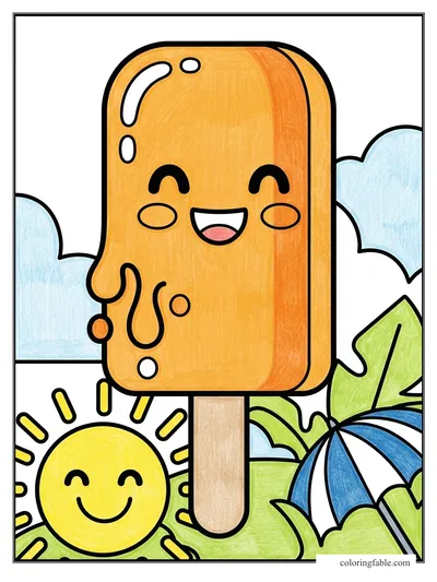 Colored example of this coloring page