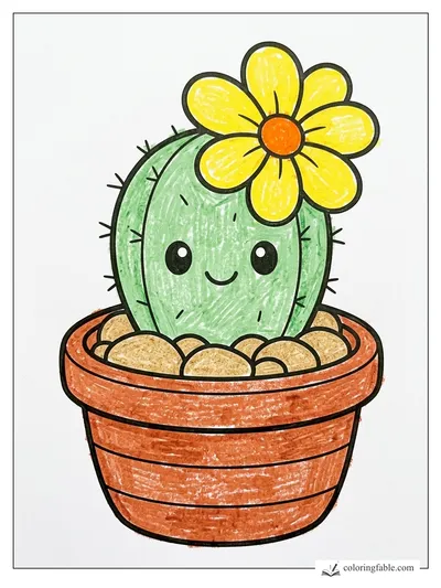 Colored example of this coloring page