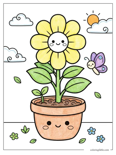 Colored example of this coloring page