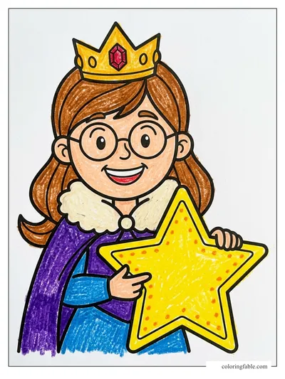 Colored example of this coloring page