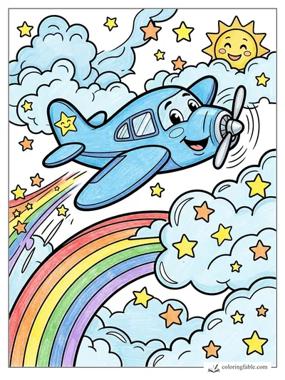 Colored example of this coloring page
