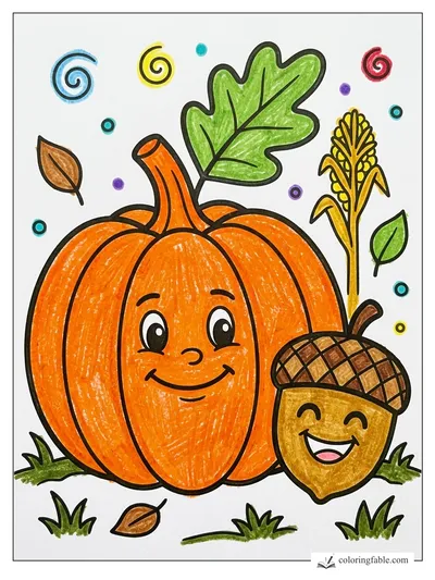 Colored example of this coloring page