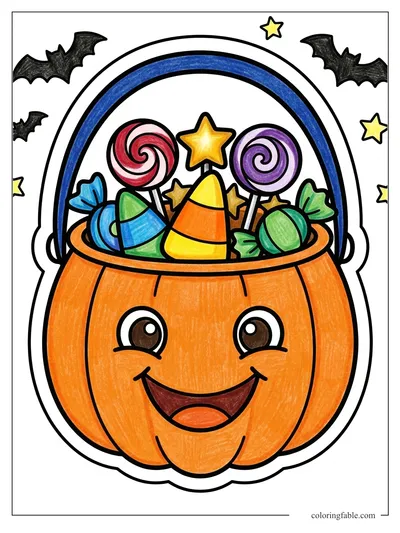 Colored example of this coloring page