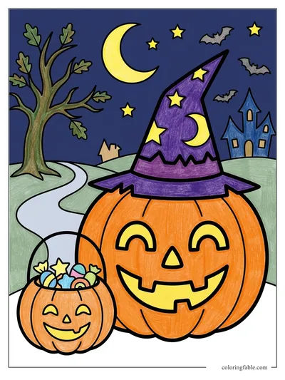 Colored example of this coloring page