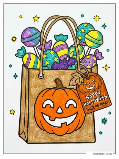 Colored example of this coloring page