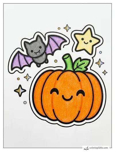 Colored example of this coloring page