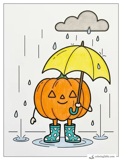 Colored example of this coloring page