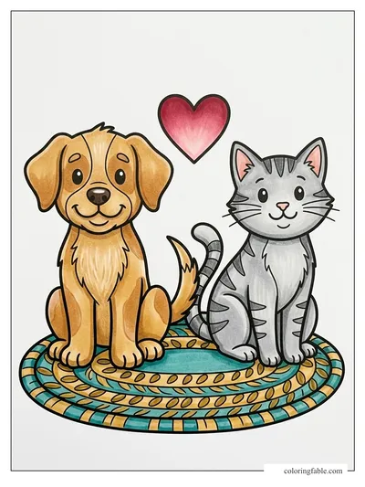 Colored example of this coloring page