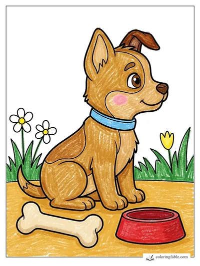 Colored example of this coloring page