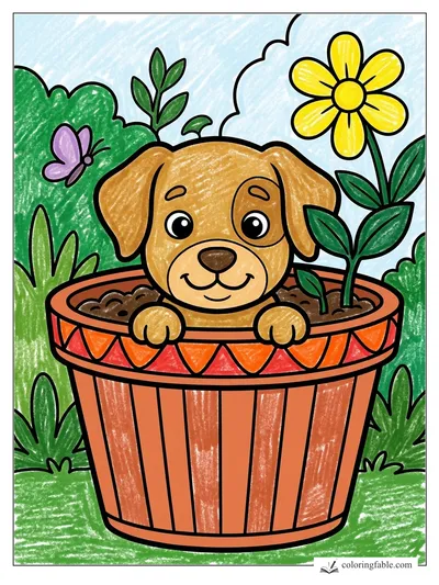 Colored example of this coloring page