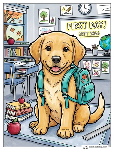 Colored example of this coloring page