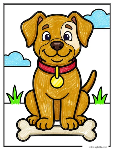 Colored example of this coloring page
