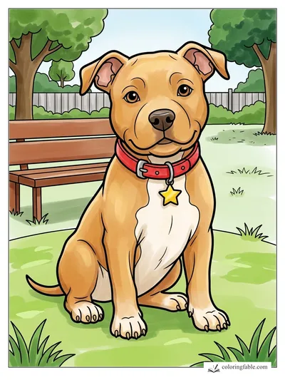 Colored example of this coloring page
