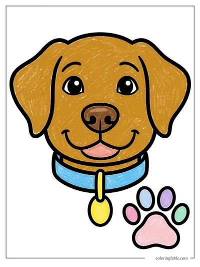 Colored example of this coloring page