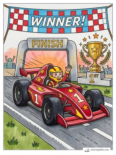 Colored example of this coloring page