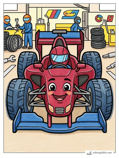 Colored example of this coloring page
